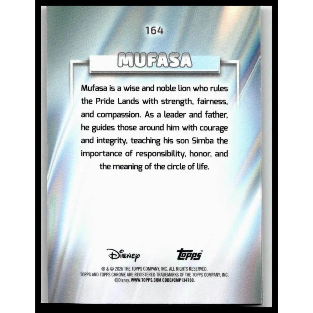 2026 Topps Disney Chrome Simba The Lion King